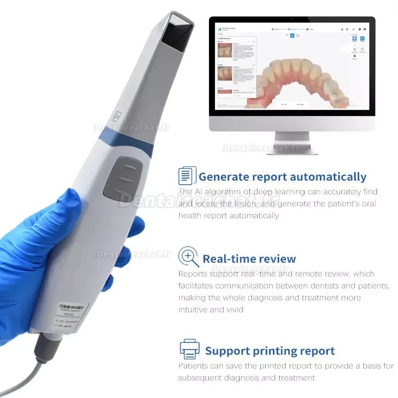 Scanner intra-oral 3D dentaire Runyes 3DS V3 PRO Scanner 3D dentaire numérique avec logiciel